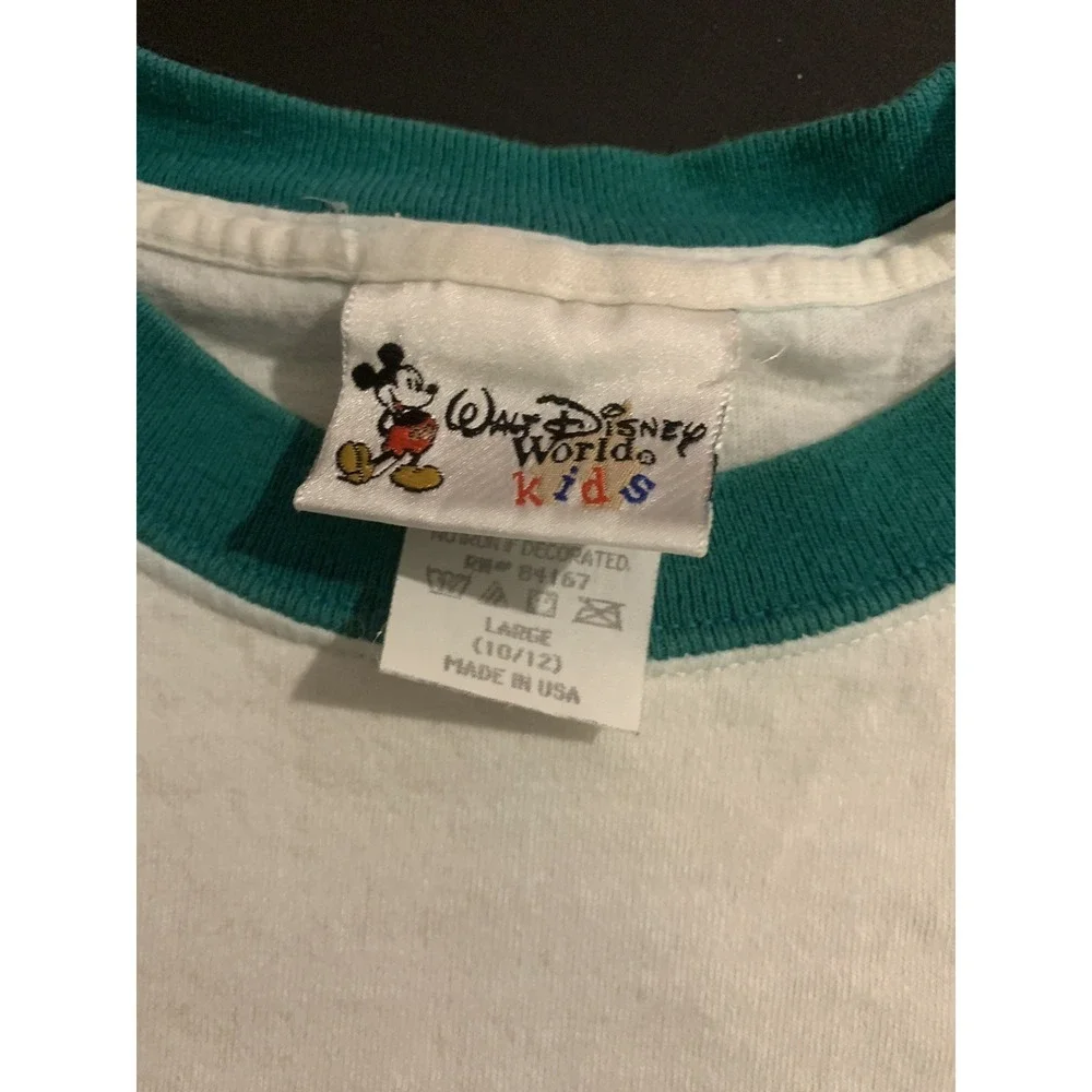 Vintage Walt Disney World Kids Large 10/12 Made In USA Cropped